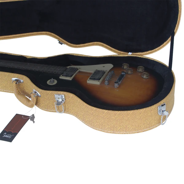 [Replace 27413300] Hard-Shell Electric Guitar Case for GLP Style Electric Guitar Bulge Surface Yellow view 2
