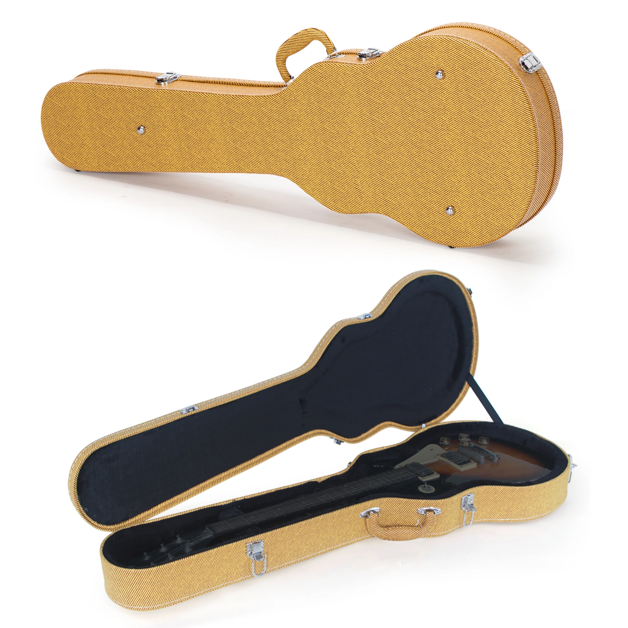 Hard-Shell Electric Guitar Case for GLP Style Electric Guitar Bulge Surface Yellow view 19