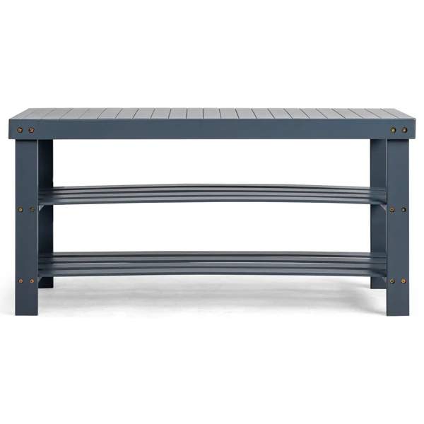 3-Tier Seamless Top Bamboo Shoe Rack view 4