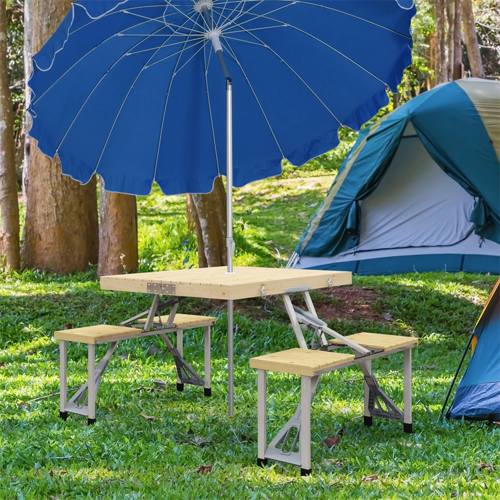 Compact Picnic Table Set - Portable Outdoor Table & Chairs for Garden & Party