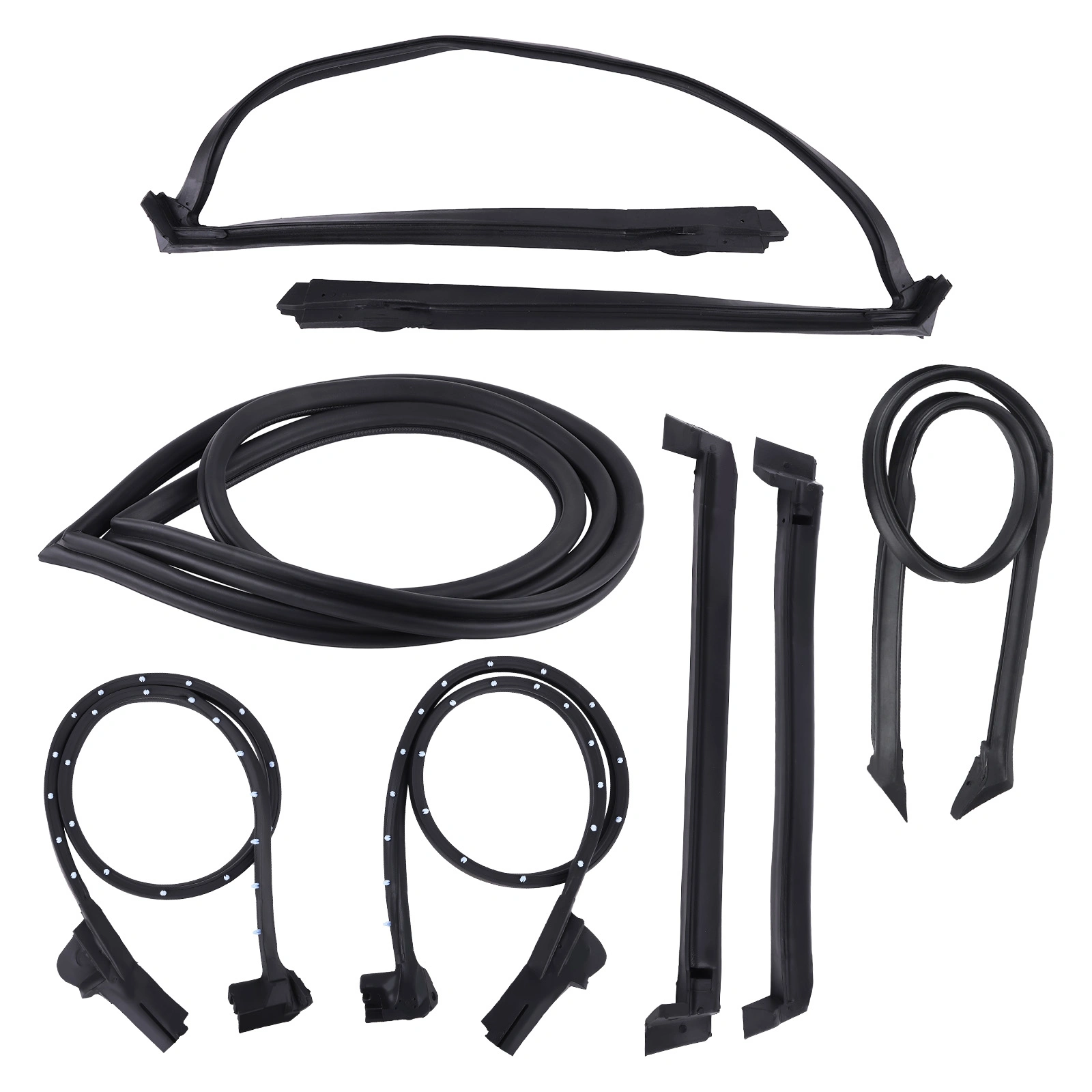 Full Weatherstrips Front Windshield Weatherstrip Fit For Chevrolet Corvette Base Coupe 2-Door 5.7L 350Cu. In. V8 GAS OHV 1996 9096GGW,8489GGW