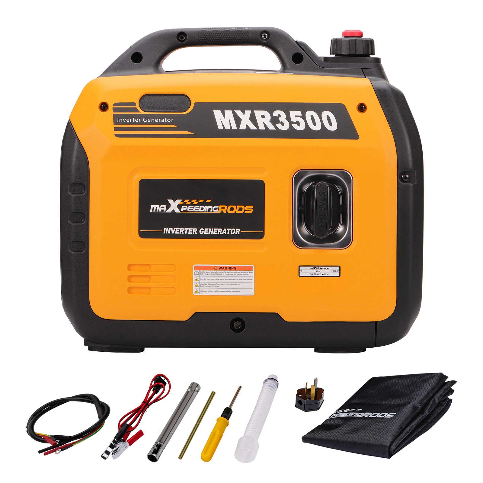 Petrol Inverter Generator 3KW 3.3KW Quiet 4-Stroke, Suitcase Portable Outdoor Power Supply