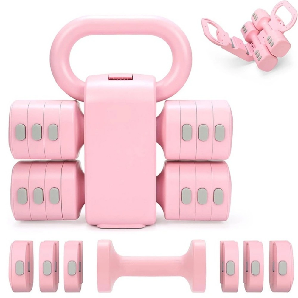 2 in 1 Adjustable Dumbbell & Kettlebell Set, Multifunctional Home Fitness Weights view 3