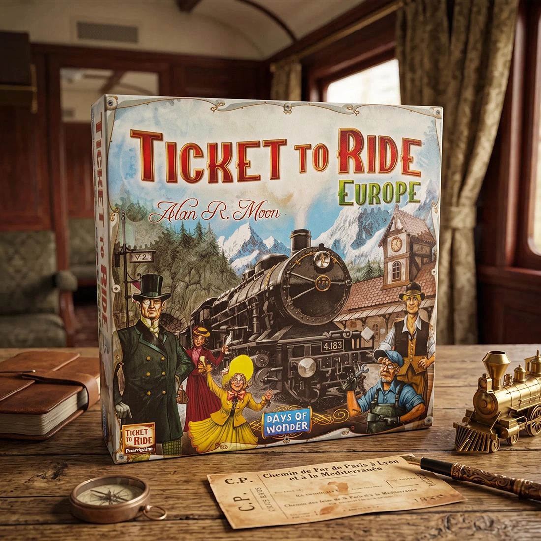 Days of Wonder Ticket to Ride Europe Board Game - Family Strategy Card Game for 2-5 Players view 2