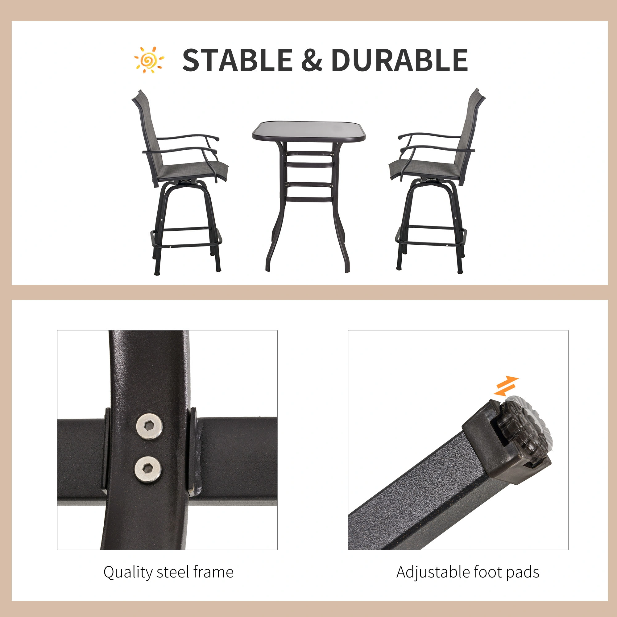 Outdoor Portable Camping Table with Sink, Fold-Down Dining Table for Camping, Hiking, RV & Tailgating view 2