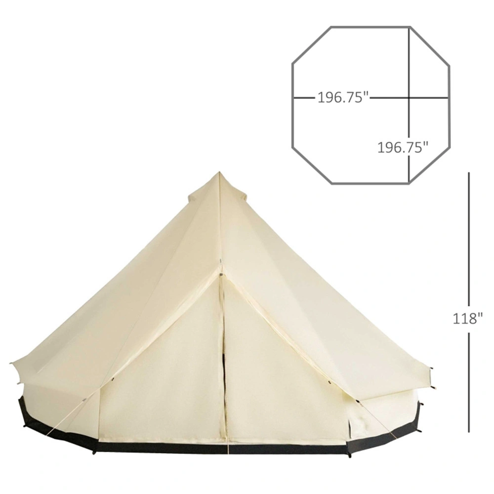Heavy Duty 2 Person Camping Tent Waterproof Double Layer Family Backpacking Tent Outdoor Survival view 2