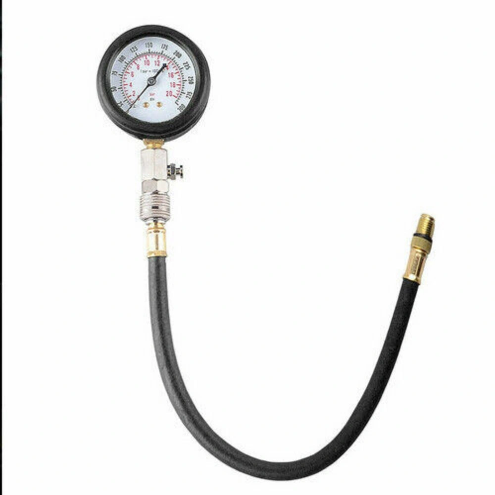 Petrol Engine Cylinder Pressure Tester Car Compression Test Gauge Kit Set UK view 3
