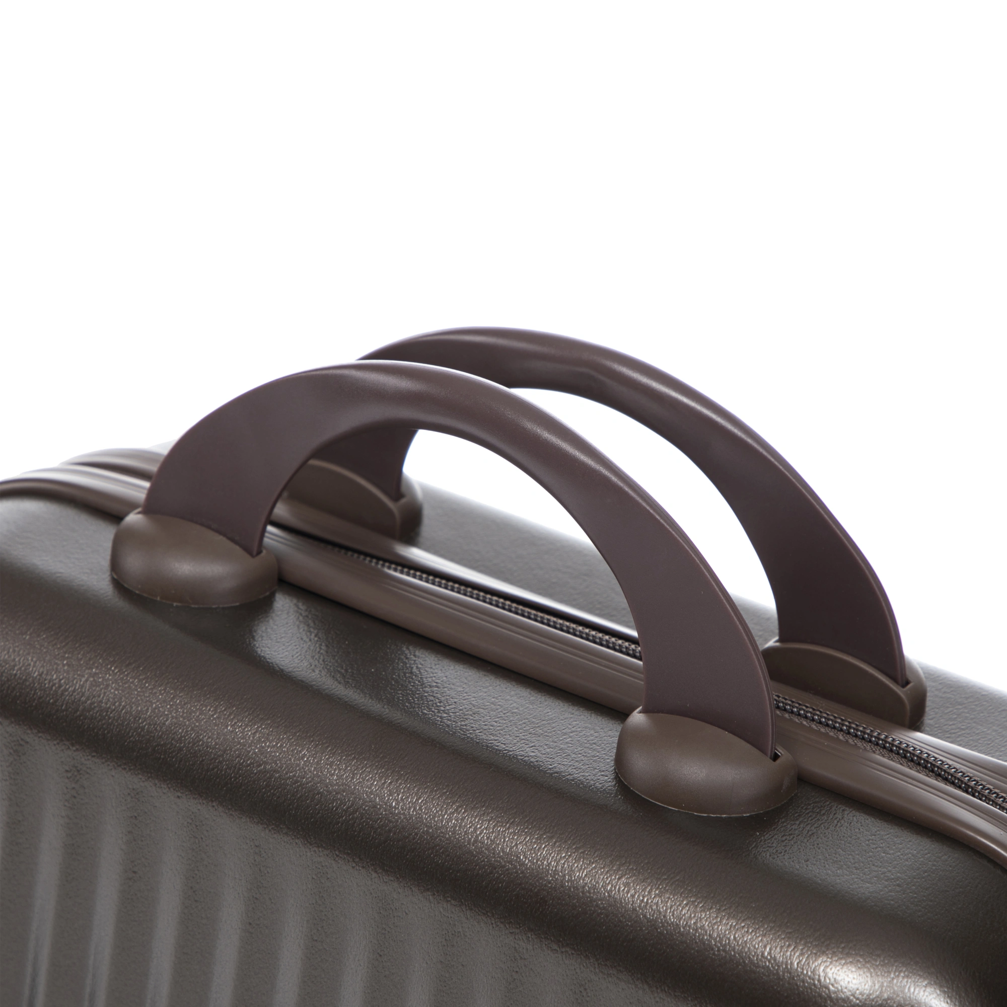 14" & 20" ABS Spinner Luggage Set, 2-Piece Hardside Suitcase with Combo Lock, Front Opening, 14" Cosmetic Case, Brown view 27