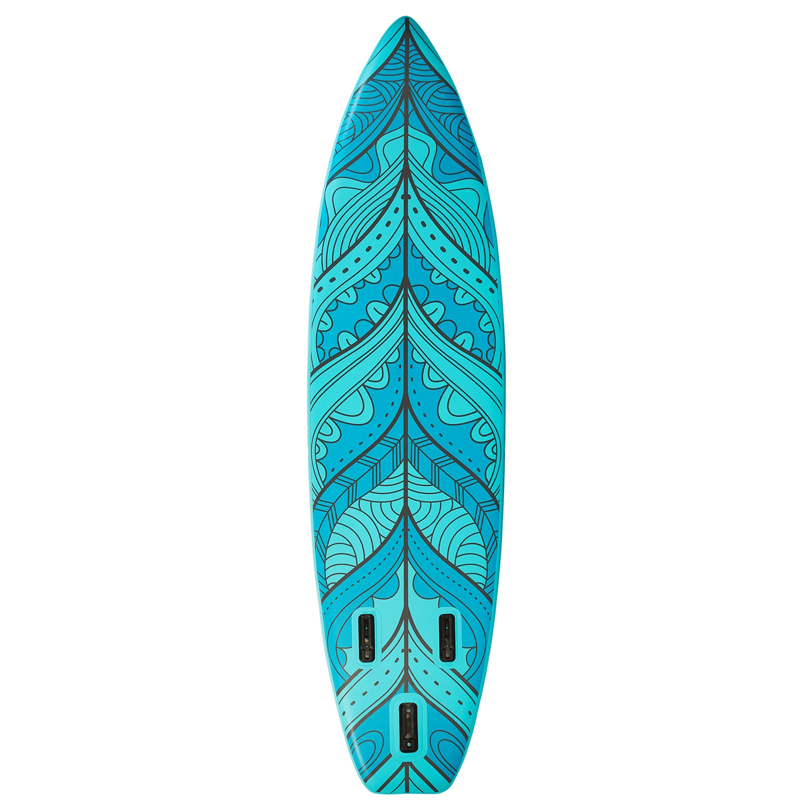 10ft Inflatable Stand Up Paddle Board SUP, Greenish-Blue, Adult Paddleboard view 2