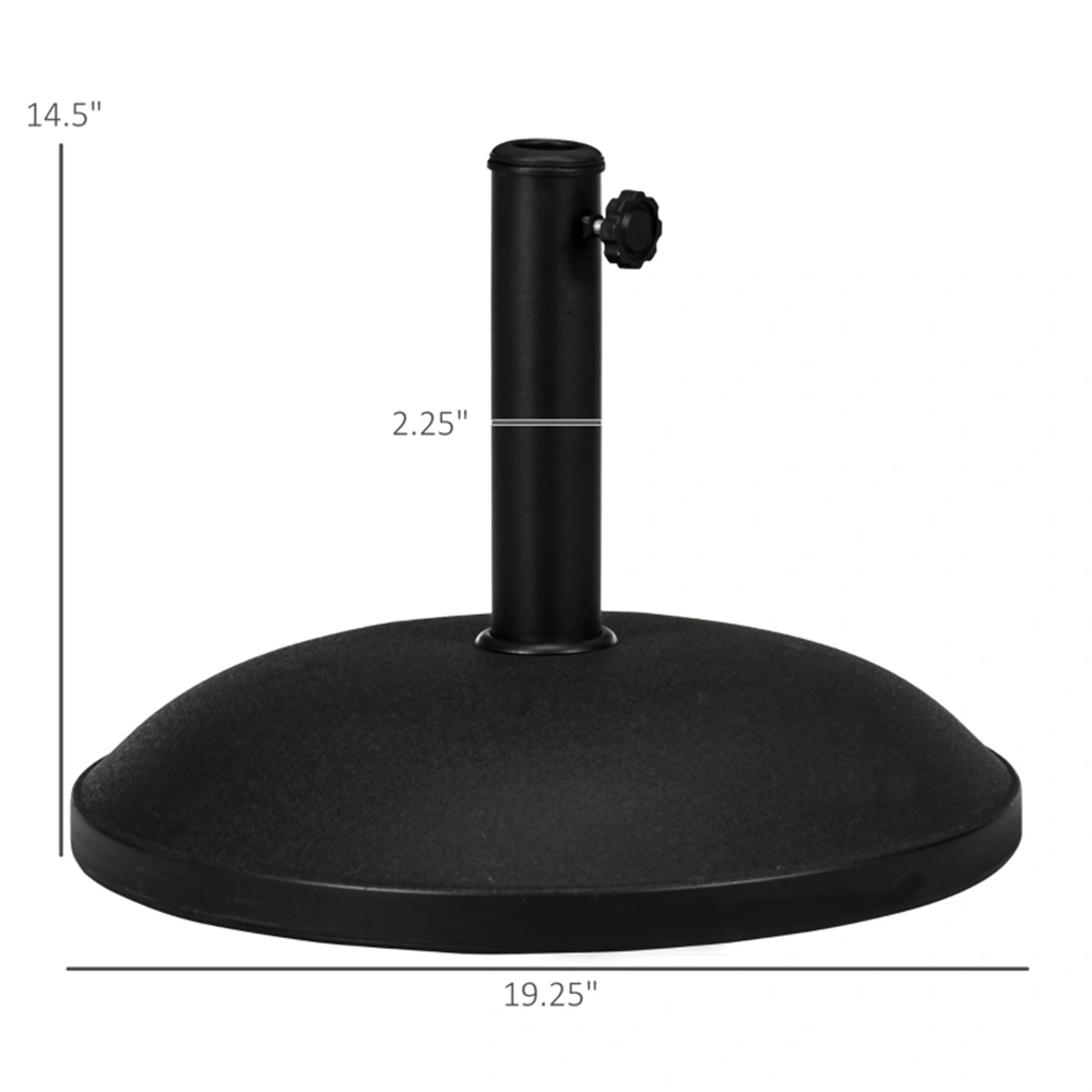 Heavy Duty Umbrella Base for 9ft Patio Market Umbrella - 50 lbs Cast Iron Round Weighted Stand view 2