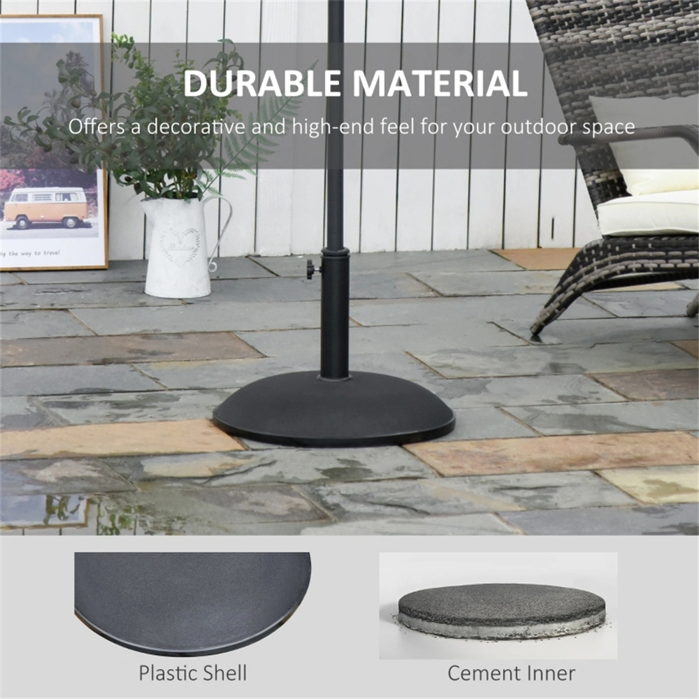 Heavy Duty Umbrella Base for 9ft Patio Market Umbrella - 50 lbs Cast Iron Round Weighted Stand view 3