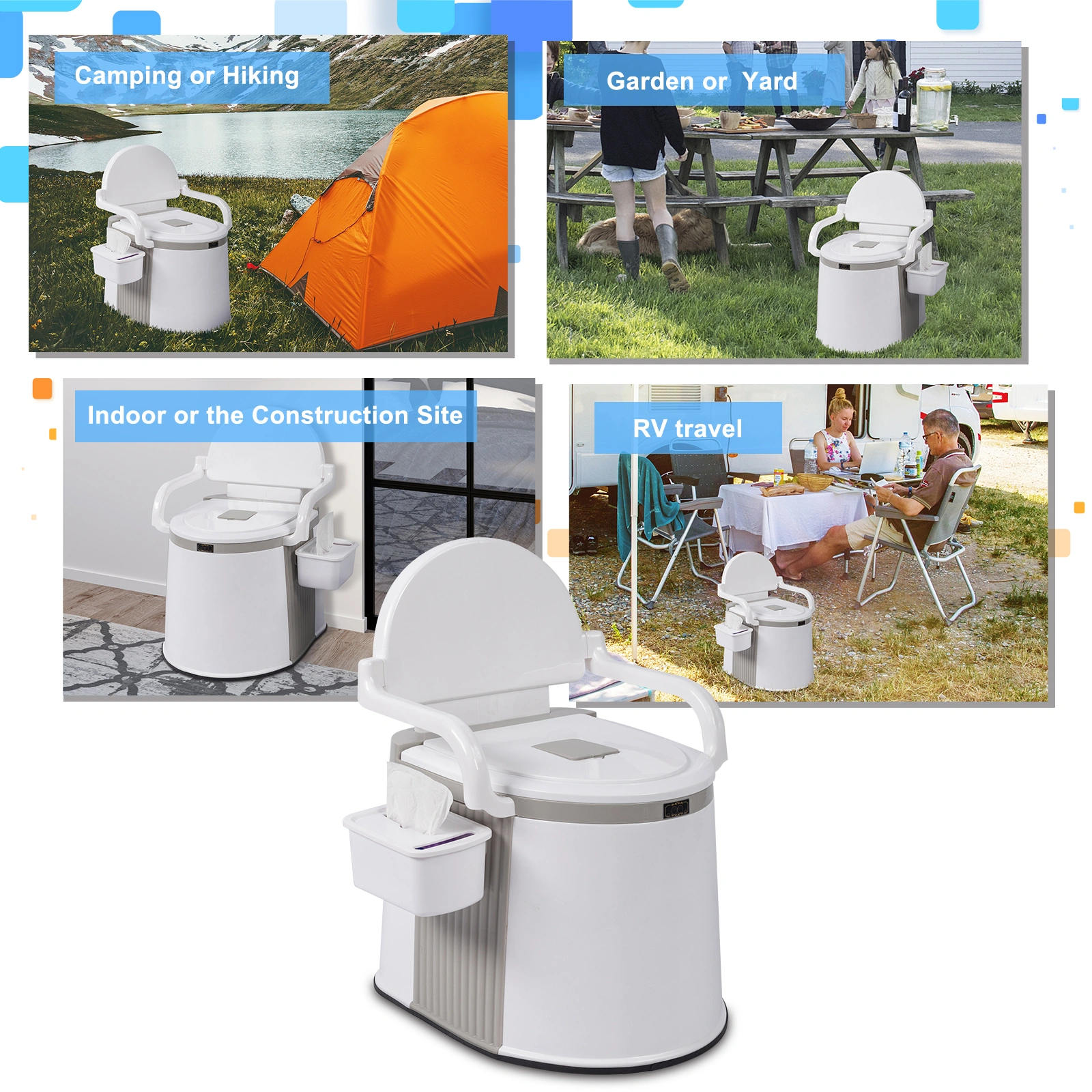 Outdoor Portable Toilet/Portable Travel Toilet for Camping /Hiking Toilet / /Fishing Toilet…/ view 10