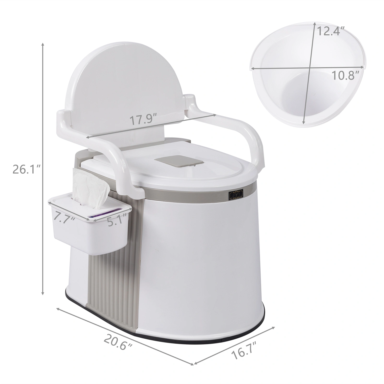 Outdoor Portable Toilet/Portable Travel Toilet for Camping /Hiking Toilet / /Fishing Toilet…/ view 5