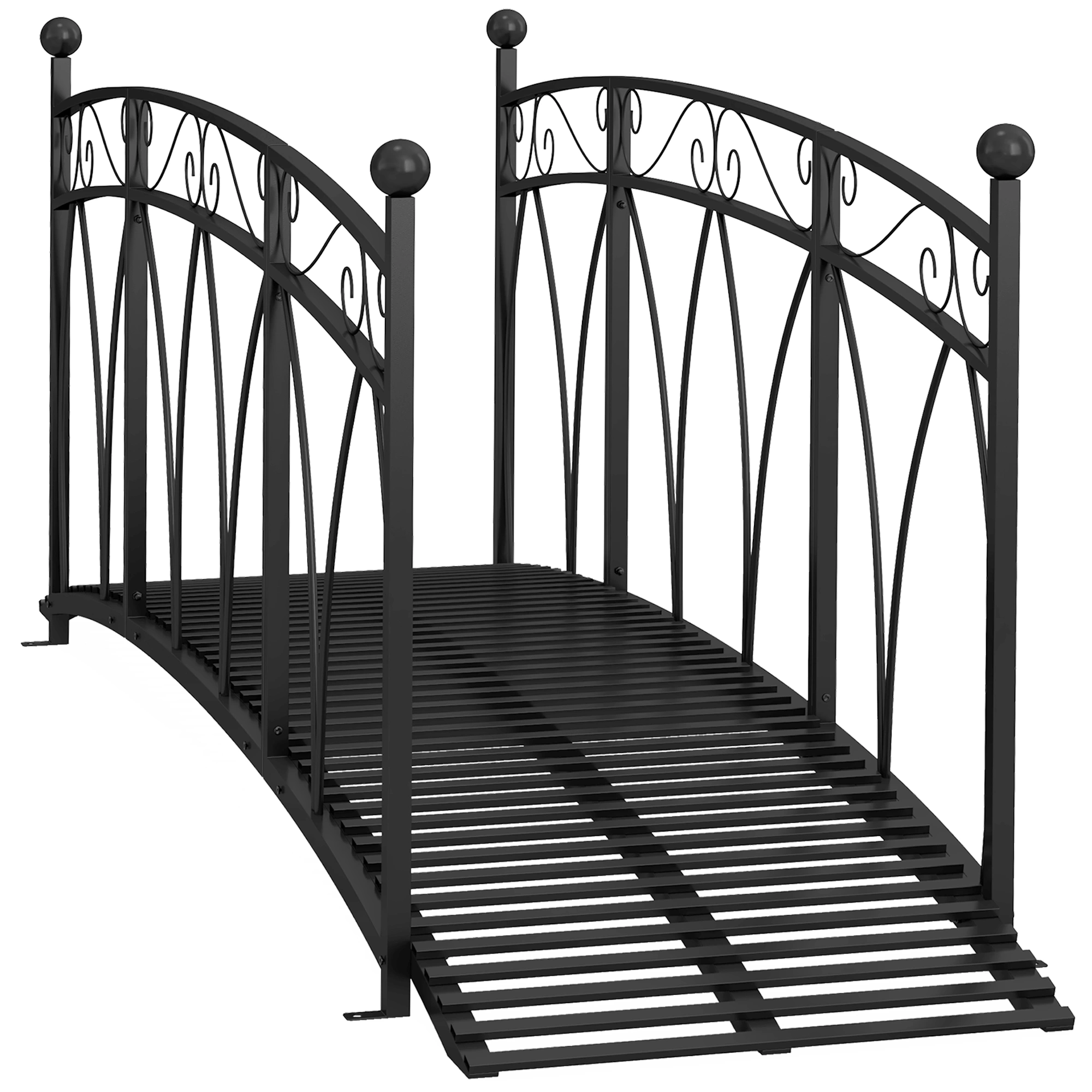 Decorative Garden Pond Bridge - Outdoor Wooden Footbridge for Koi Pond, Waterfall & Landscape Yard Decoration view 3