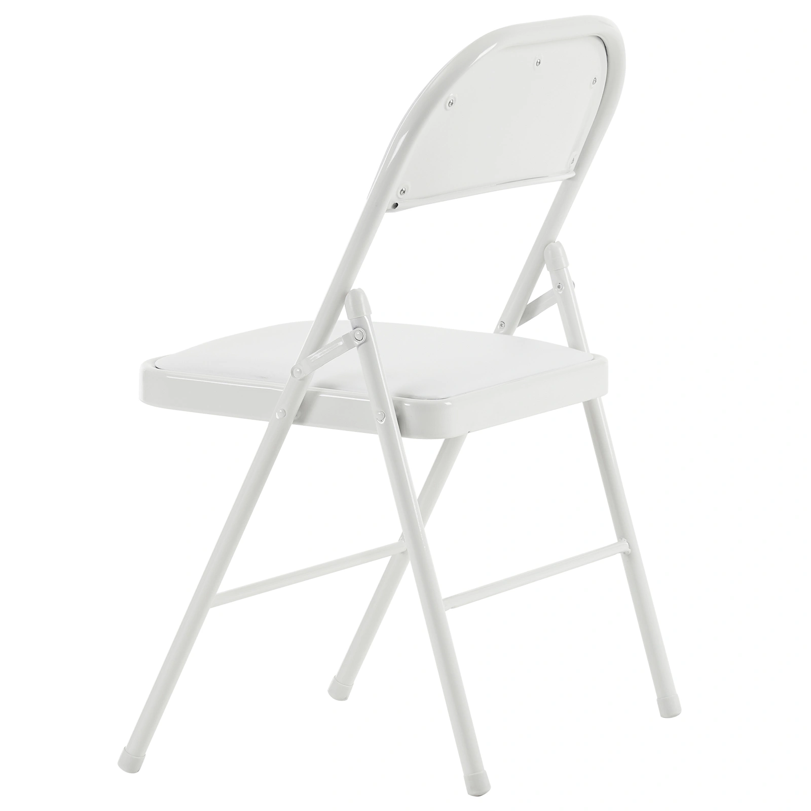 6pcs Elegant Foldable Iron & PVC Chairs for Convention & Exhibition White view 7