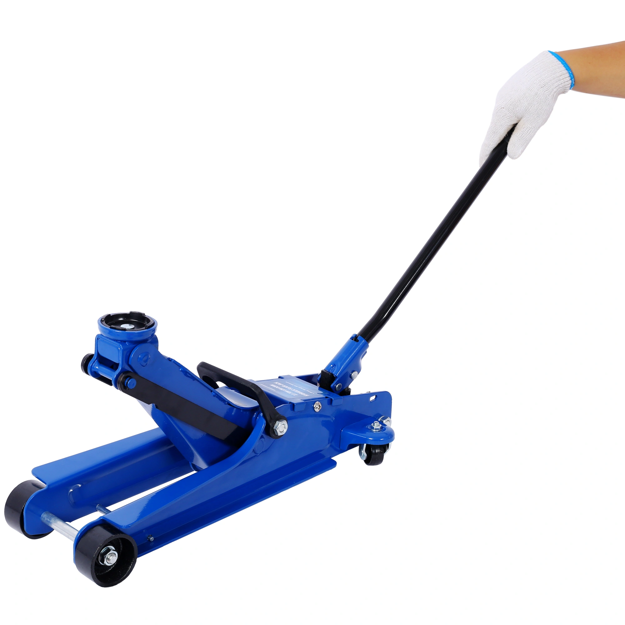 2.5 Ton Low Profile Racing Floor Jack - Heavy Duty Steel, Single Piston Lift Pump, 3.5"-14.5" Lifting Range