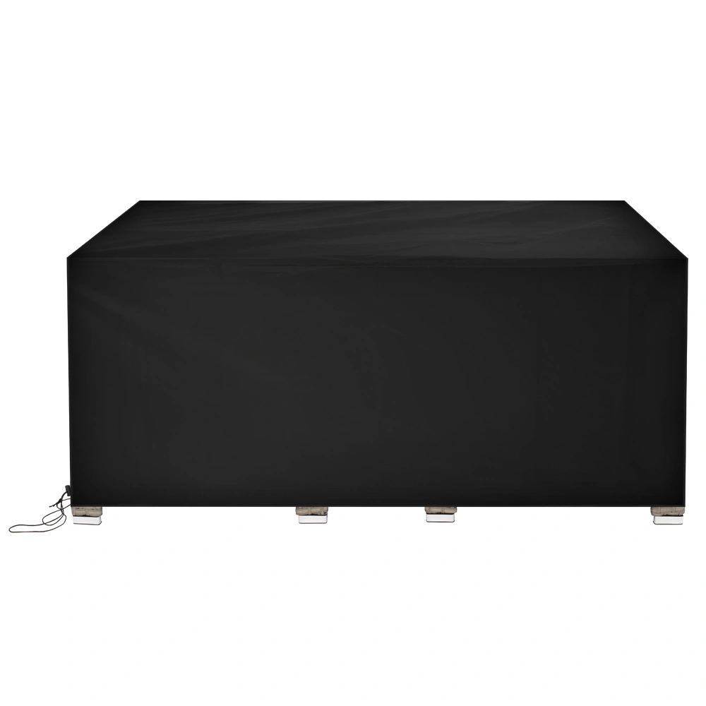 210D Oxford Outdoor Furniture Dust Cover Rain Cover 170x94x70cm Table Chair Black