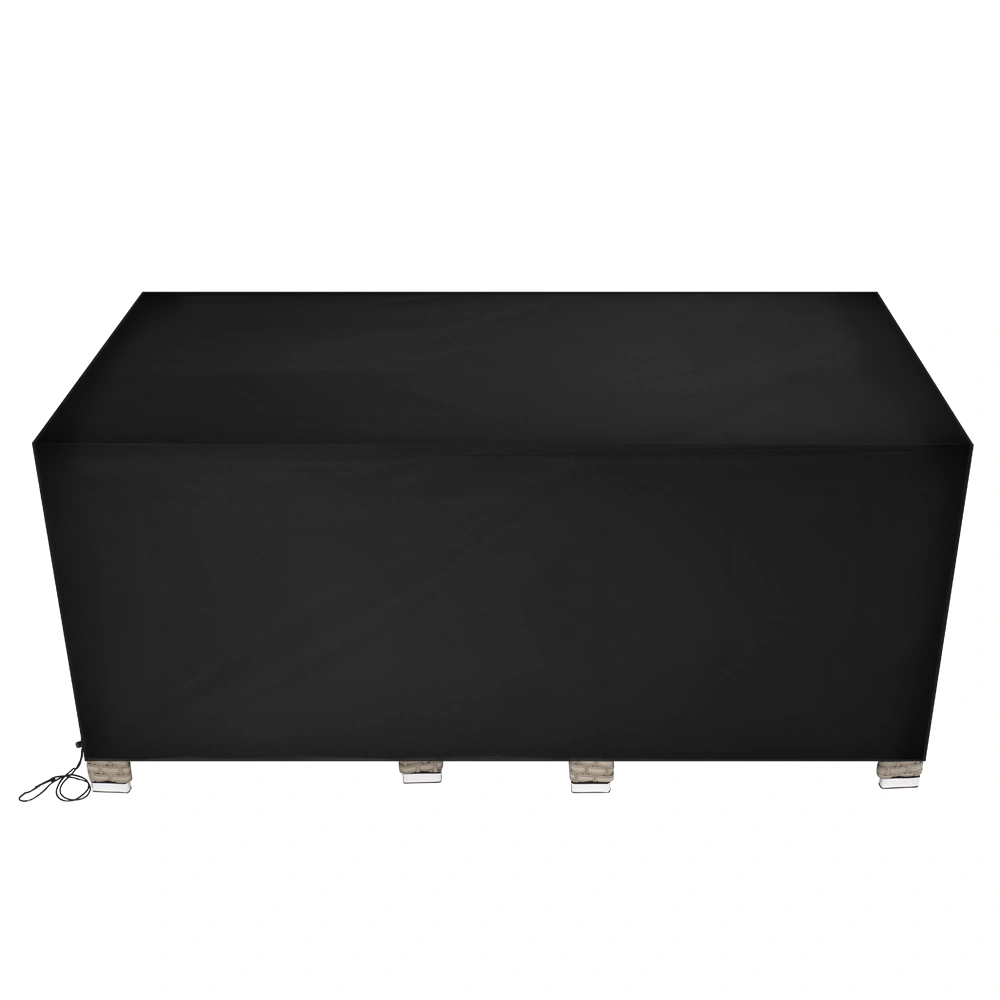 210D Oxford Outdoor Furniture Dust Cover Rain Cover 170x94x70cm Table Chair Black view 2