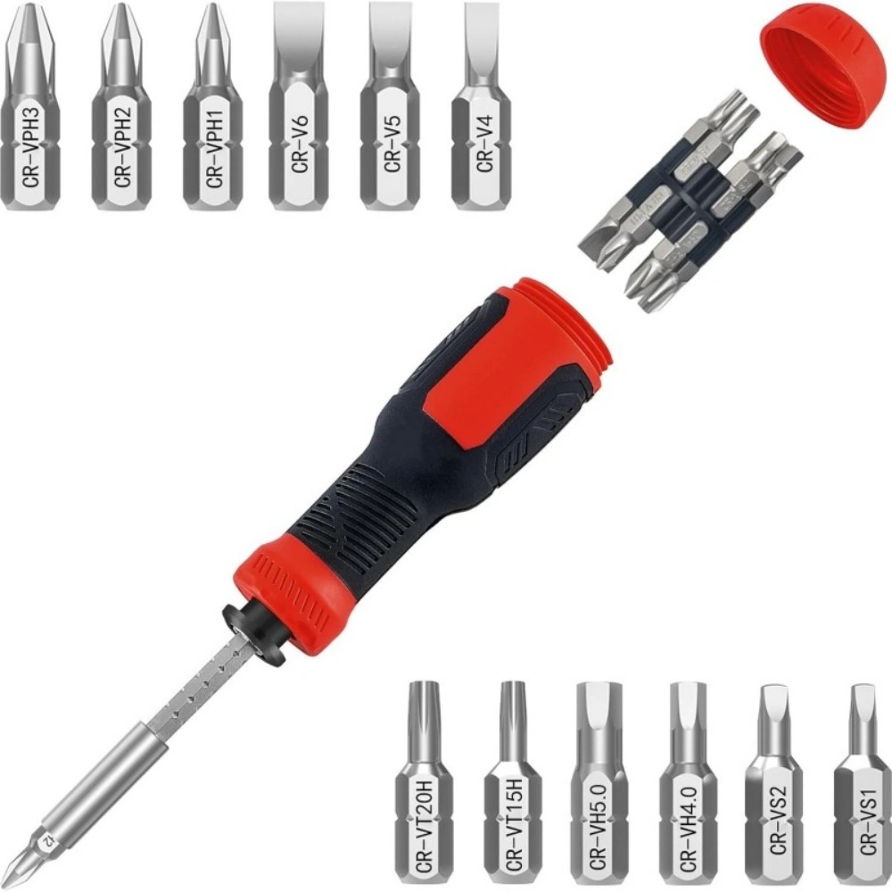 13-in-1 Adjustable Precision Screwdriver Set, Compact Multi-bit Multitool with Magnetic Tip for Phone Watch Electronics Repair view 4