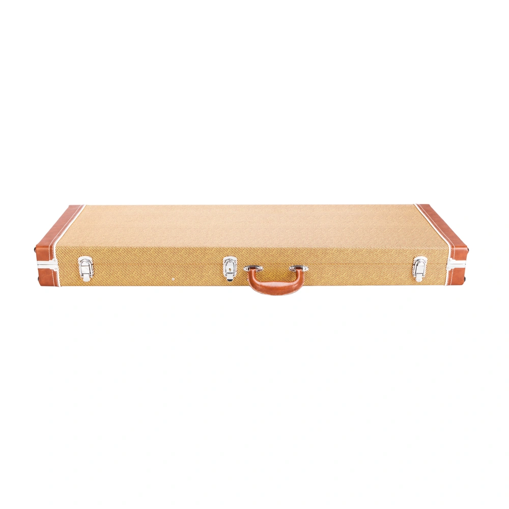 High Grade Electric Guitar Square Hard Case for GST GTL 170 SG and Burning fire Style Flat Yellow view 4