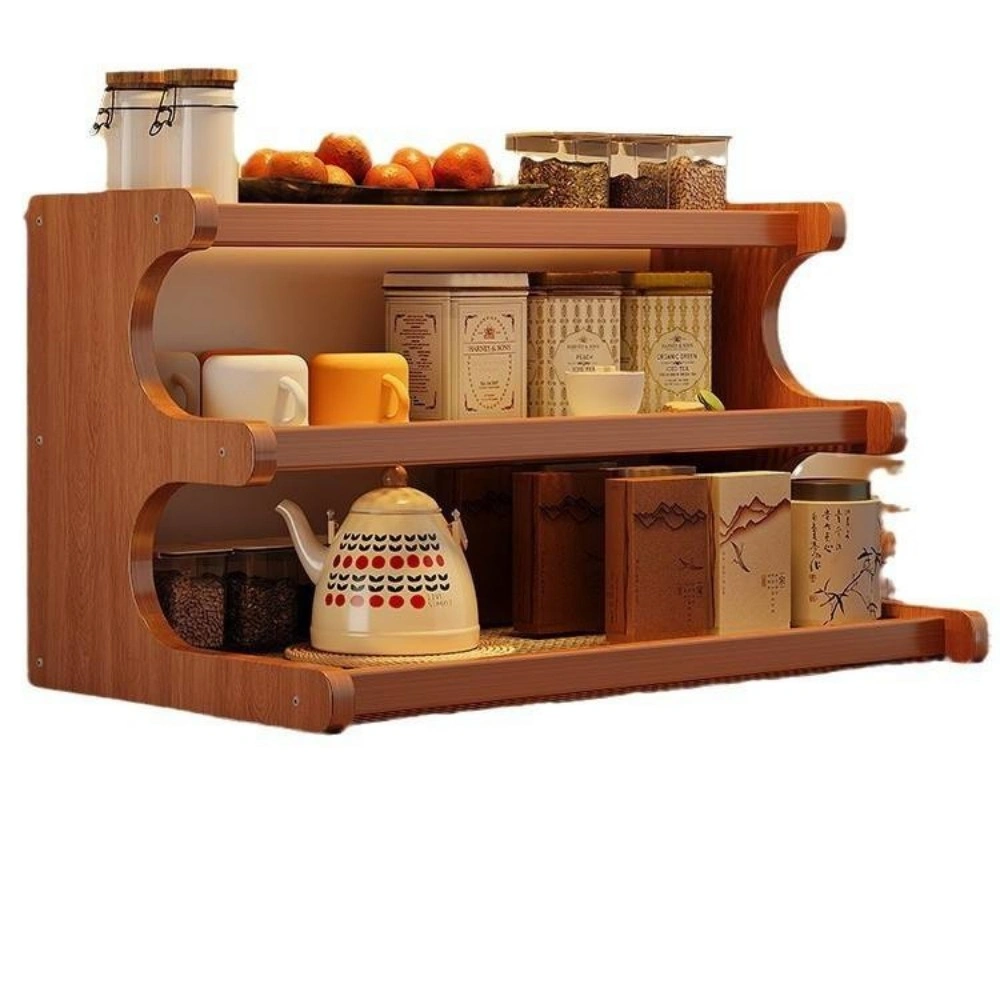 3 Tier Tabletop Cup Storage Rack - Coffee Mug Display Shelf & Holder, Space-Saving Desk Organizer view 3