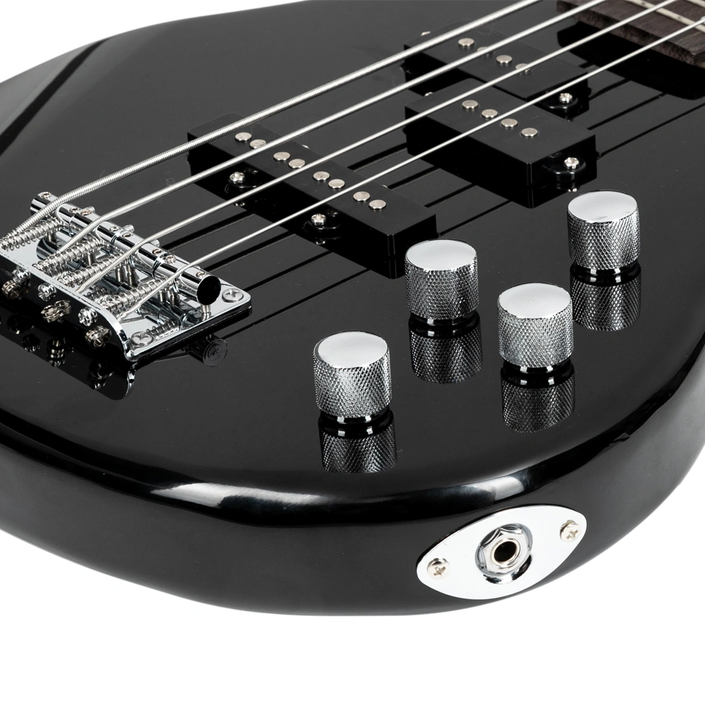 GIB Electric Bass Guitar Full Size 4 String Black view 13