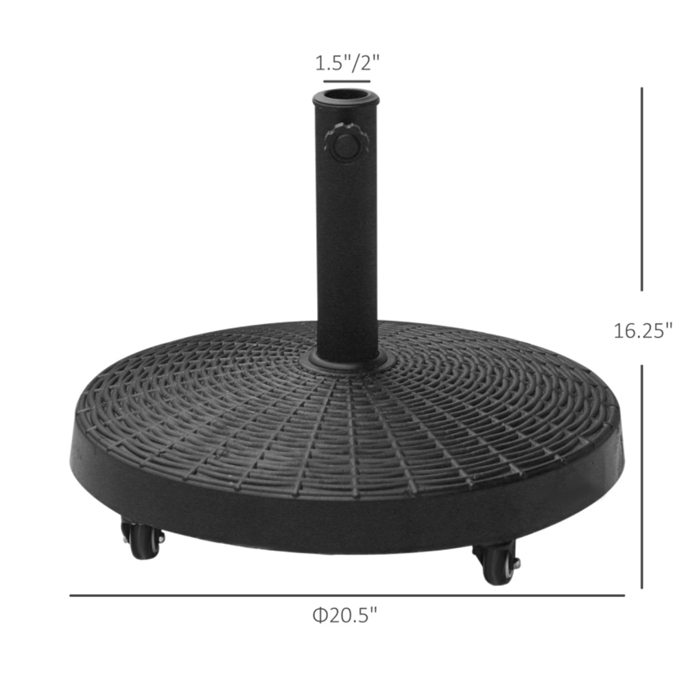 Cast Iron Umbrella Base for Outdoor Patio Market Umbrella - Heavy Duty Stand view 2