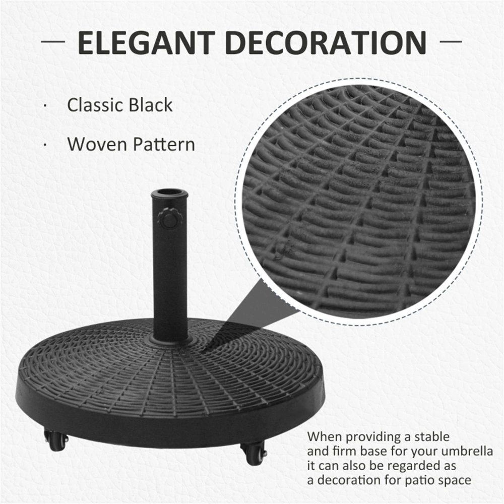 Cast Iron Umbrella Base for Outdoor Patio Market Umbrella - Heavy Duty Stand view 3