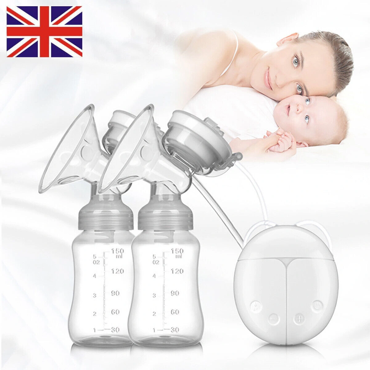 Double Electric Breast Pump Automatic with Lid & Nipple Kit, Efficient Breastfeeding Support view 2