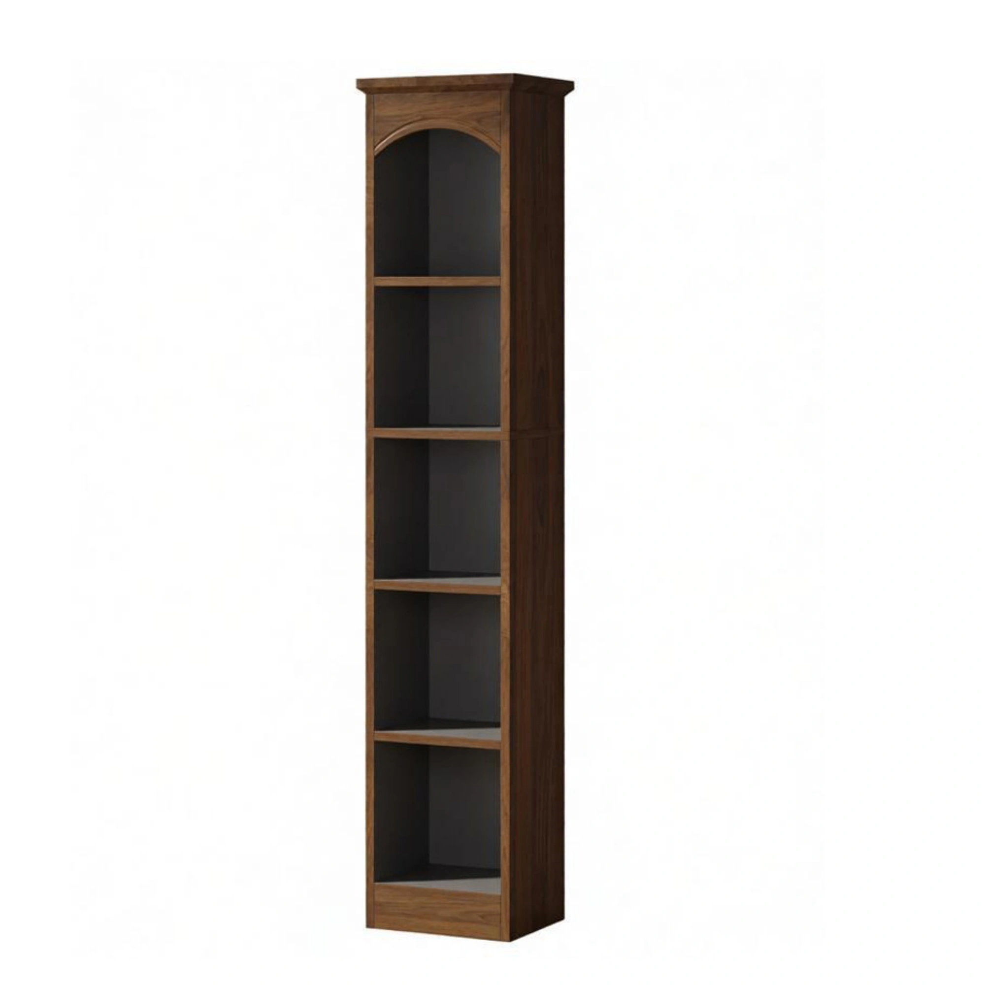 70.9" Narrow 5-Tier Bookshelf, Modern Cube Storage Shelf, Display Rack Organizer for Living Room, Bedroom view 2