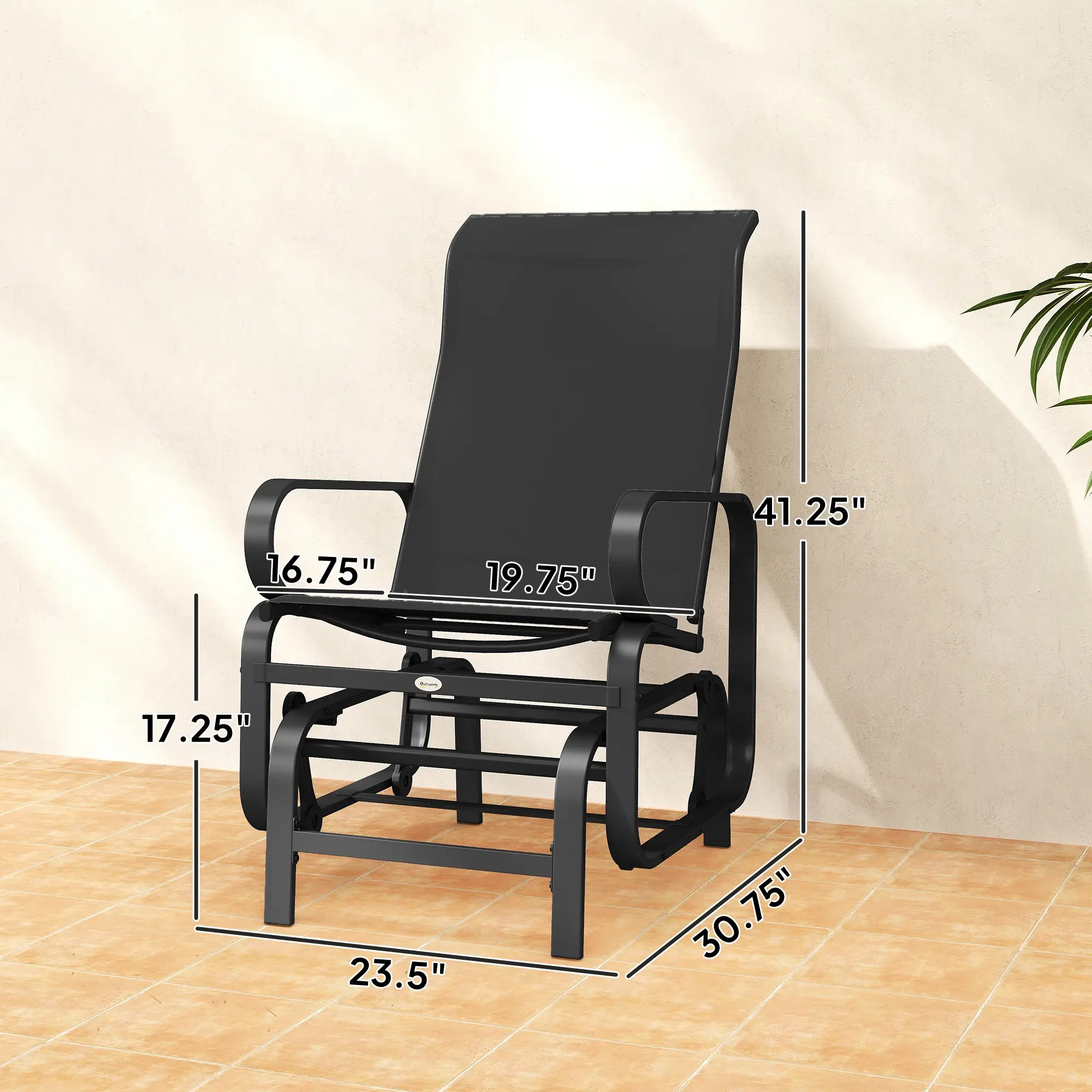Gliding Lounger Chair Set of 2 view 5
