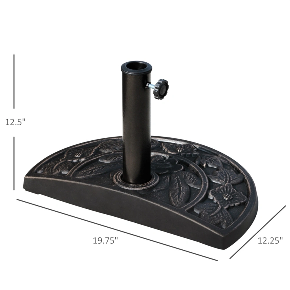 Water-Filled Umbrella Base Kit for 11ft Market Umbrella, 70 lb Portable Round Patio Umbrella Stand view 2