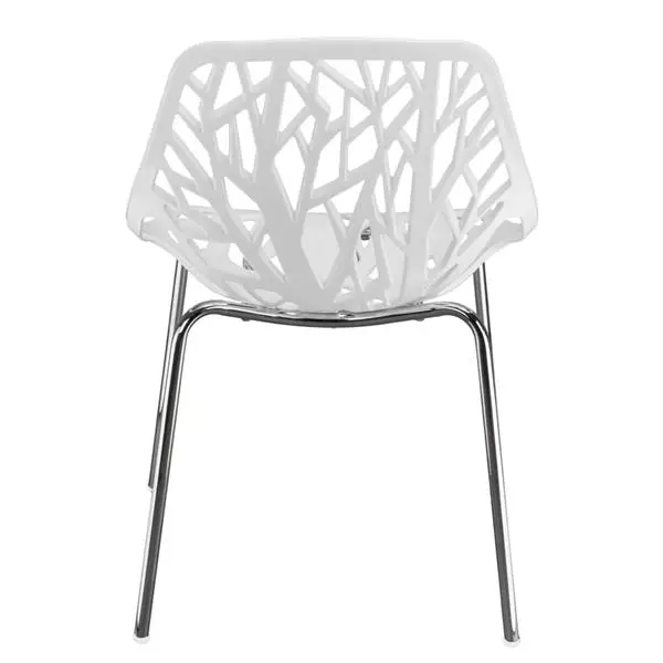 4pcs Bird's Nest Style Lounge Chair White view 5
