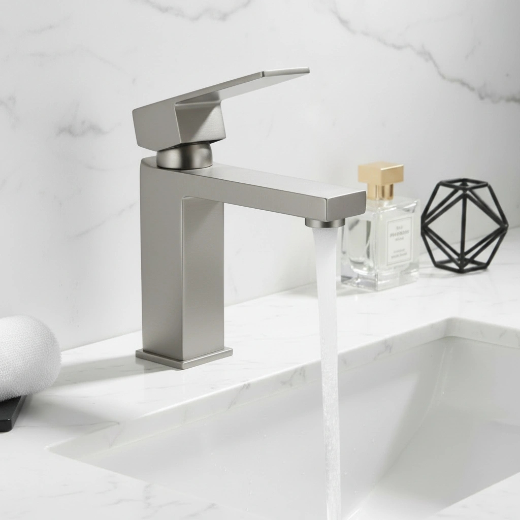 Single Handle Bathroom Faucet Lavatory Faucet Stainless Steel Single Hole-T20, Brushed Nickel[Unable ship on weekends, TK/TEMU only for pickup, only TX10643 warehouse supports GOFO] view 5