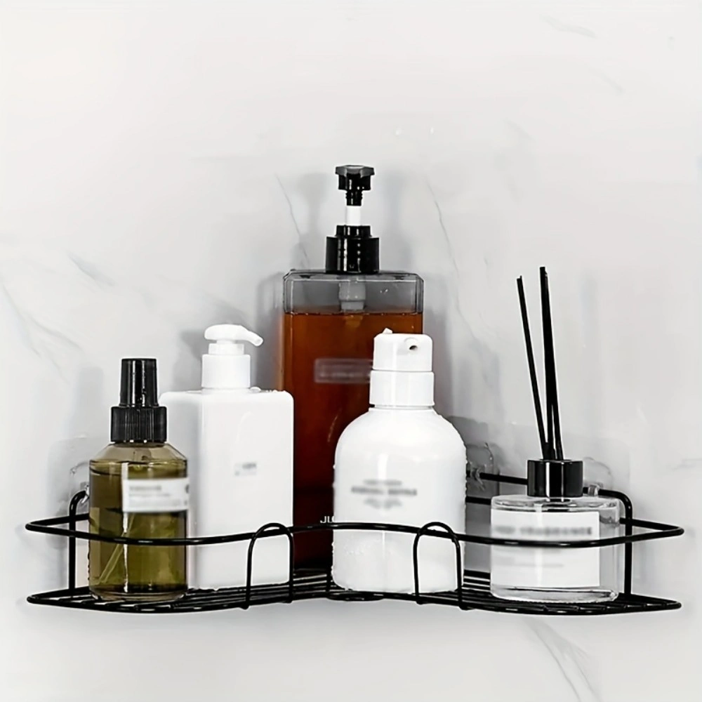 Wall Mounted Bathroom Shelf, Shower Caddy, Triangle No-Punch Storage Rack for Bathroom & Kitchen Accessories view 4