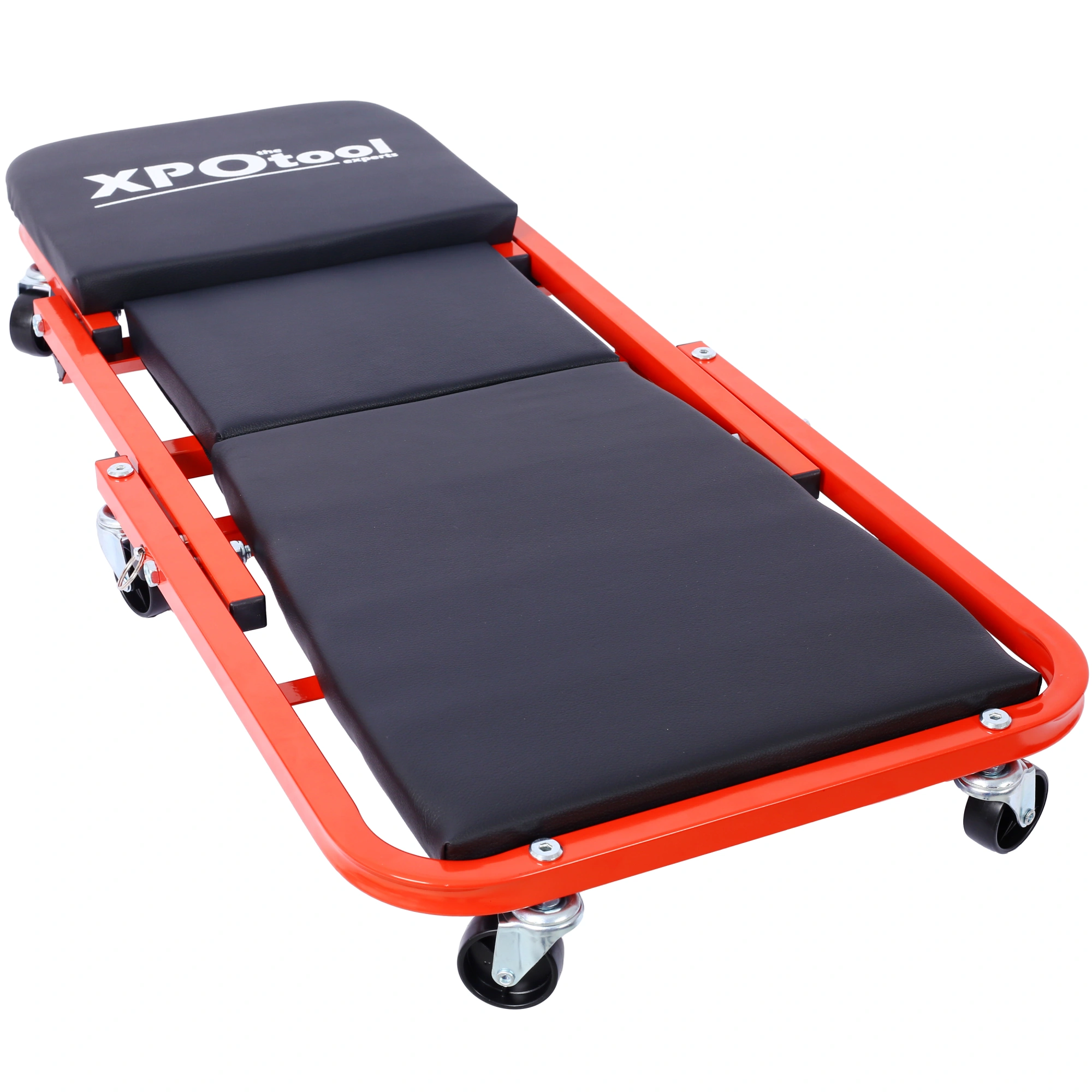 Mechanic Creeper 36" Z-Seat, 300 lb Low Profile Shop Crawler with 6 Smooth Wheels, Red 2-in-1 Garage Tool Cart Seat Gift view 15