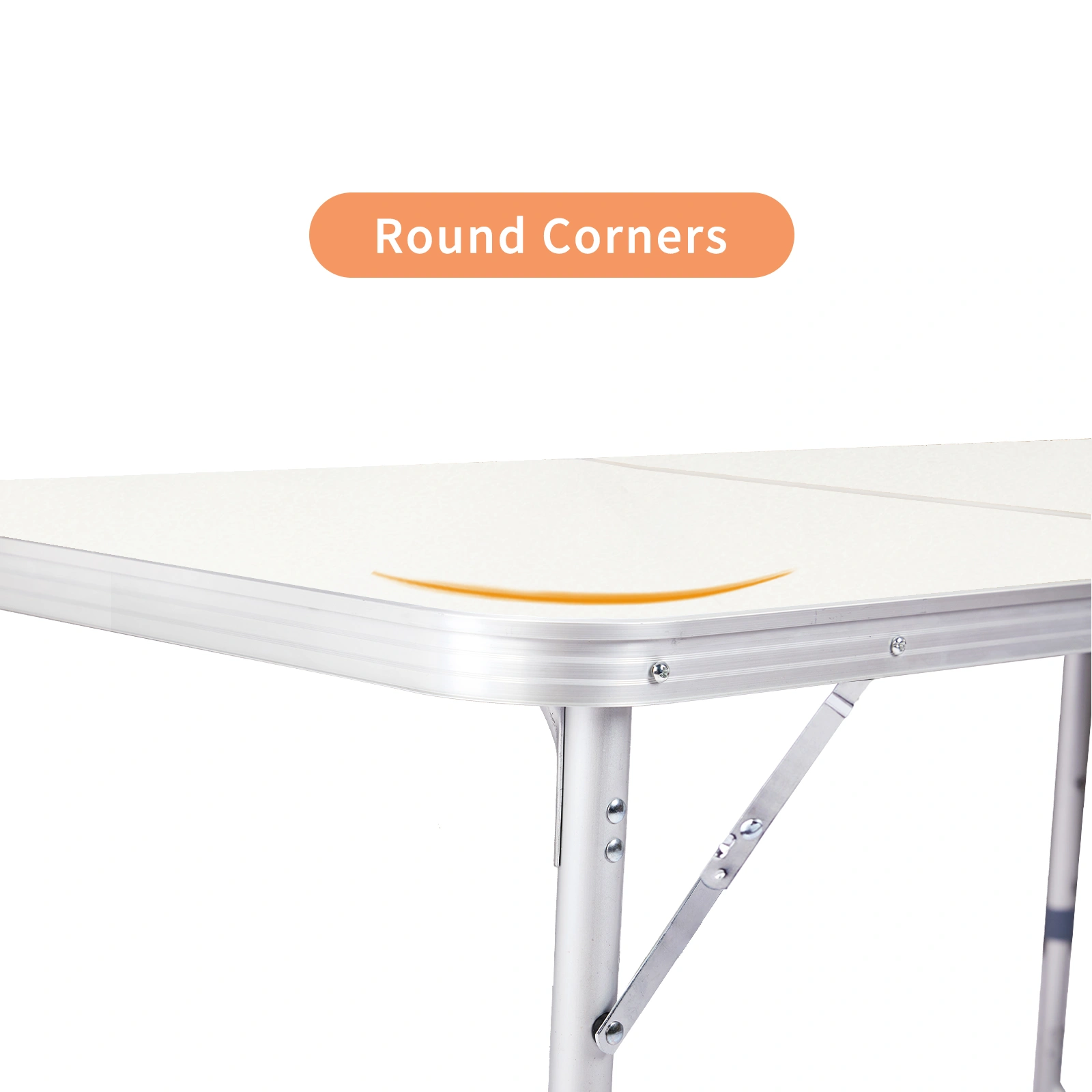 180 x 60 x 70cm Aluminum Alloy Folding Table White view 11