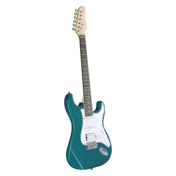 KST Stylish H-S-S Pickup Electric Guitar Kit with 5W AMP Bag Guitar Strap Strings Lake Blue view 3