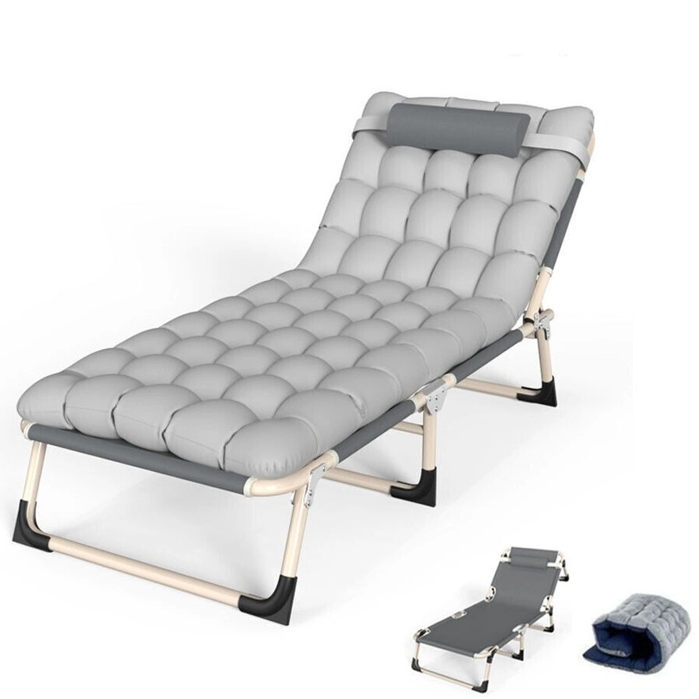 Heavy Duty Folding Bed for Adults Lightweight Foldable Camping Travel Bed with Mattress view 3