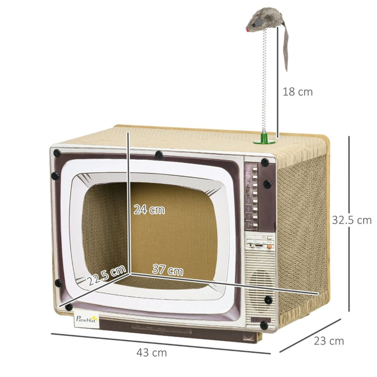 Deluxe Cat House Quiet Enclosed Pet Bed Warm Fleece Interior for Indoor Cats view 3