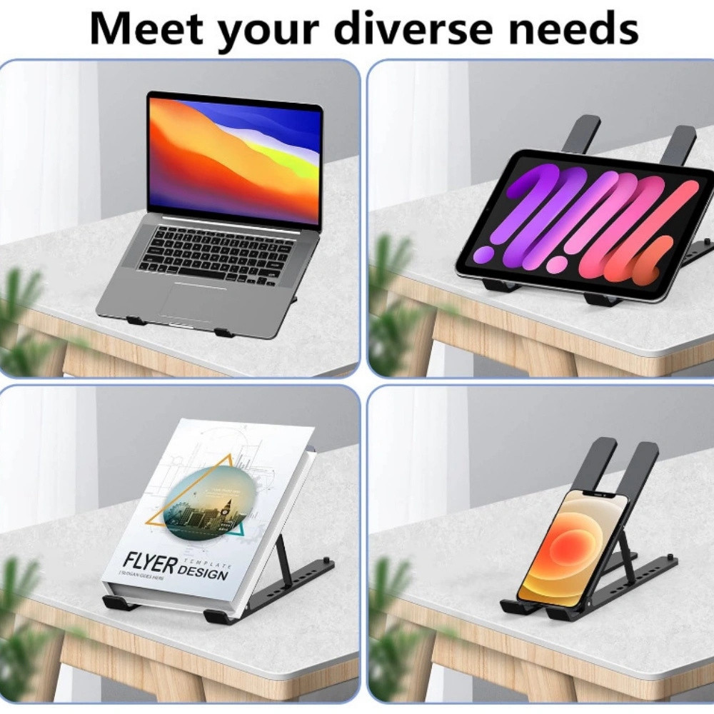 Portable Laptop Stand Adjustable Foldable Notebook Tablet Holder Laptop Standesk view 6