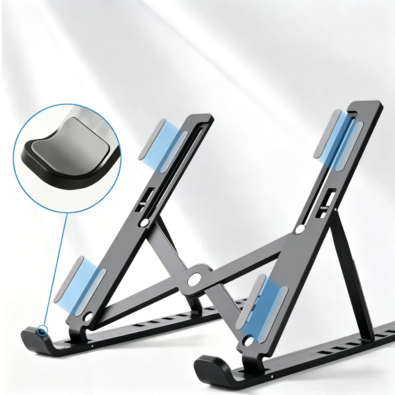 Portable Laptop Stand Adjustable Foldable Notebook Tablet Holder Laptop Standesk view 9