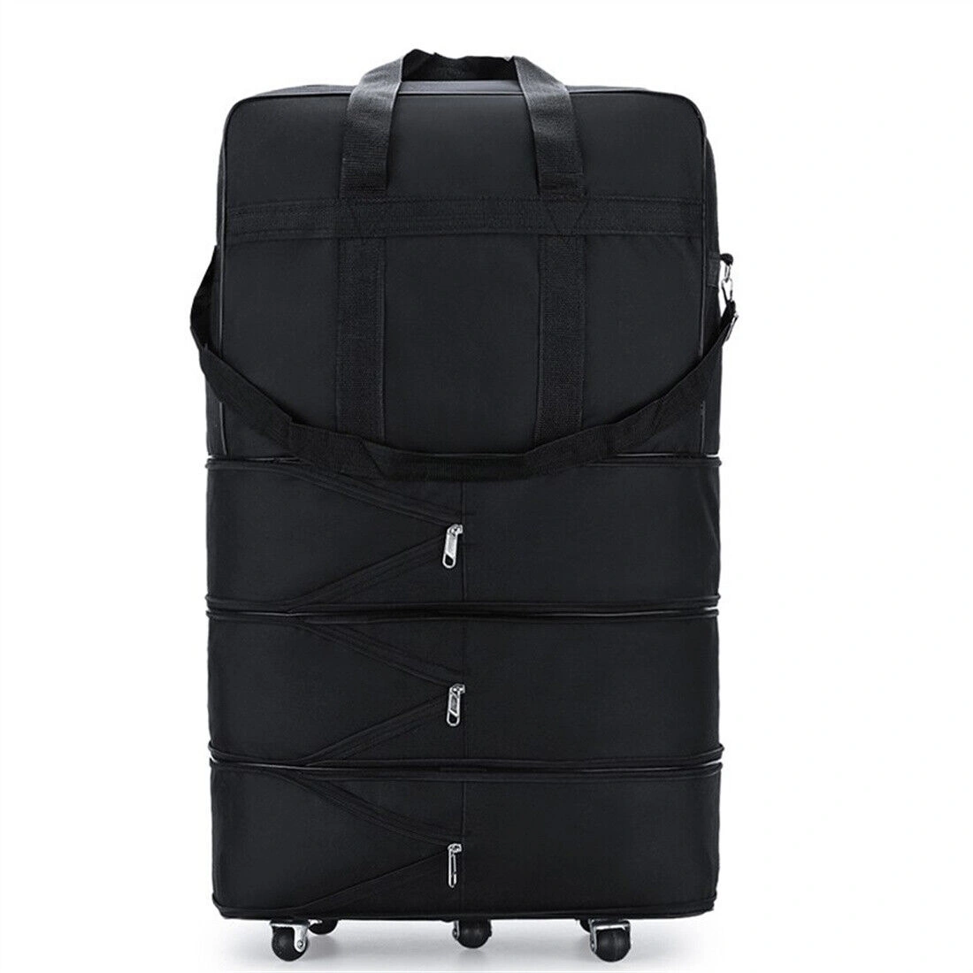 42 Inch Extra Large Lightweight Luggage Trolley Suitcase with Wheels, Travel Bag & Handbag for UK Flights view 6