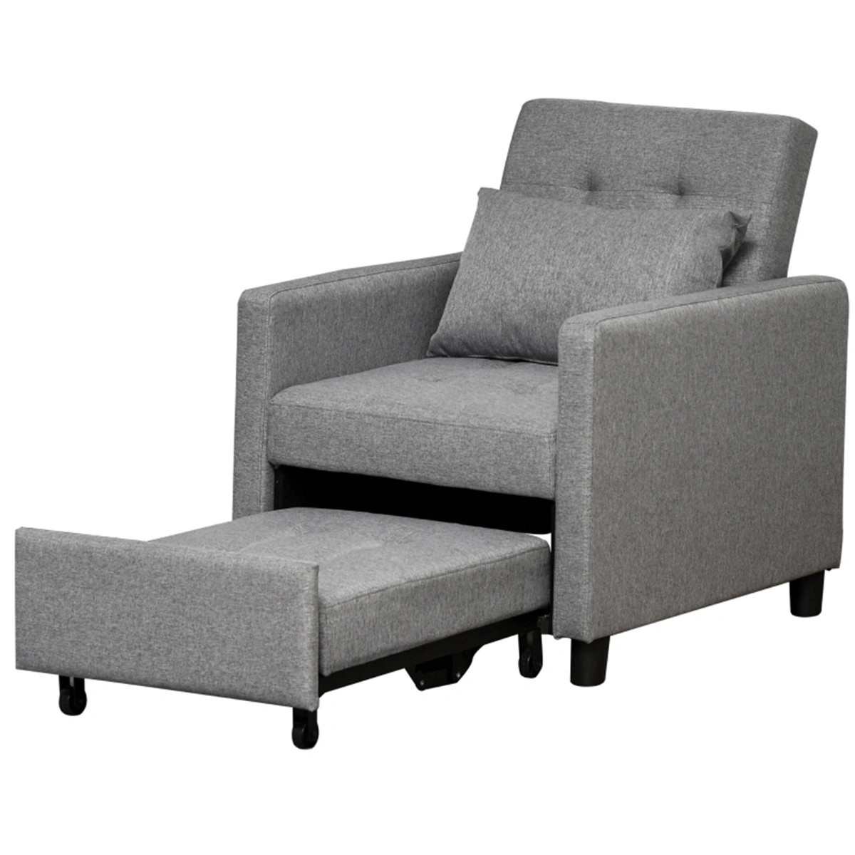 Convertible Sofa Chair Single Sofa Bed, 3-in-1 Foldable Sleeper Chair with Memory Foam, Compact Futon Sofa for Small Spaces, Living Room, Bedroom, Guest Room