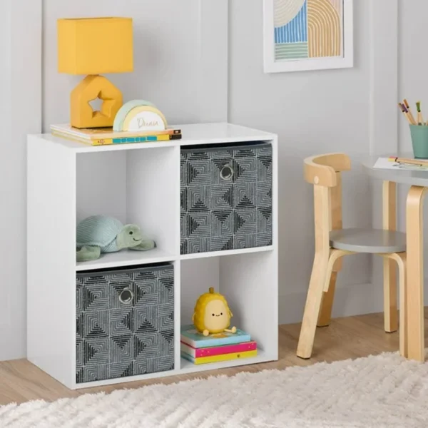 4 Cube Storage Organizer, White (Shipment from Walmart)