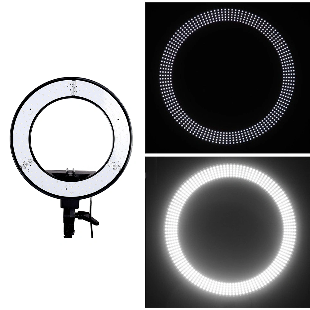 12 Inch LED Ring Light with 2m Light Stand UK Plug Studio Photography Silver view 2