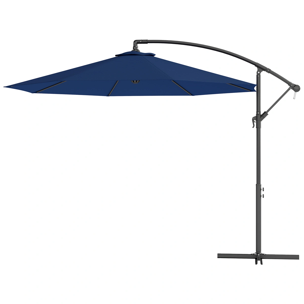 10ft Outdoor Umbrella Patio Sun Shade Umbrella with Wooden Pole view 3