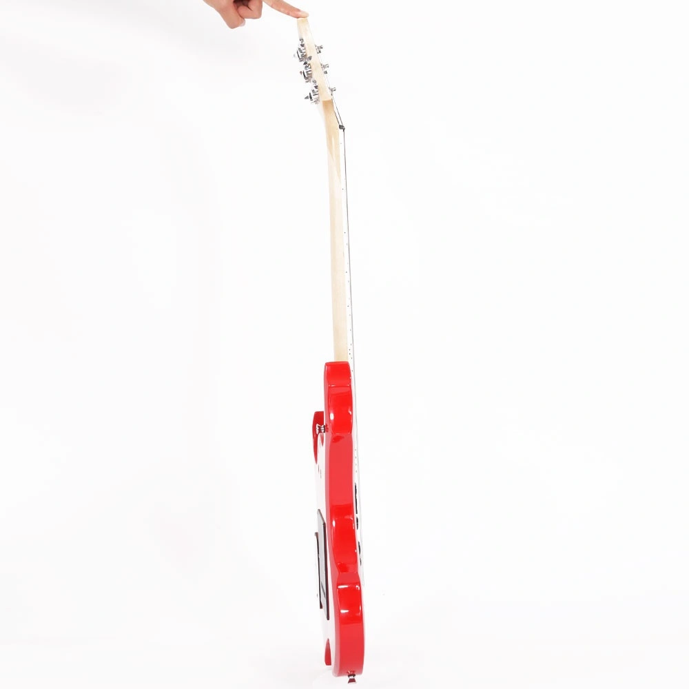 Flame Shaped Electric Guitar 20W HSH Pickup, Beginner Guitar Set with Bag Strap Picks Cable Wrench Tool - Red view 8