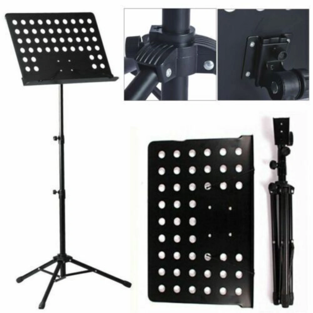 Heavy Duty Orchestral Music Stand Folding Adjustable Sheet Stand Tripod Base UK view 2