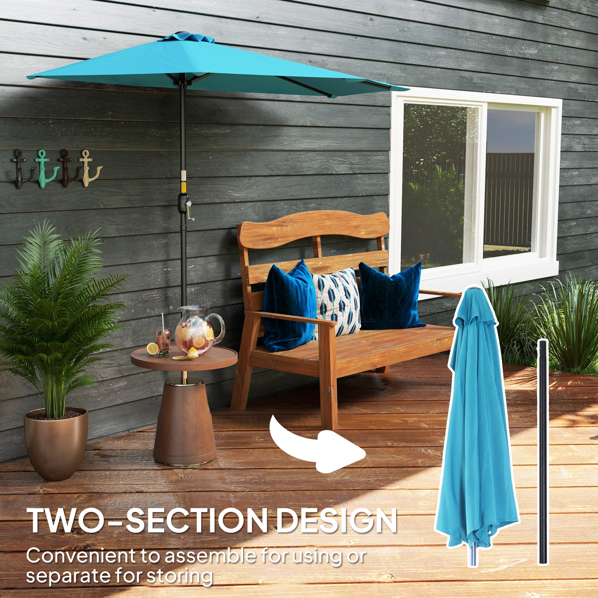 Wall Mounted Umbrella Holder - Heavy Duty Rain Gear Organizer for Entryway, Garage & Hallway